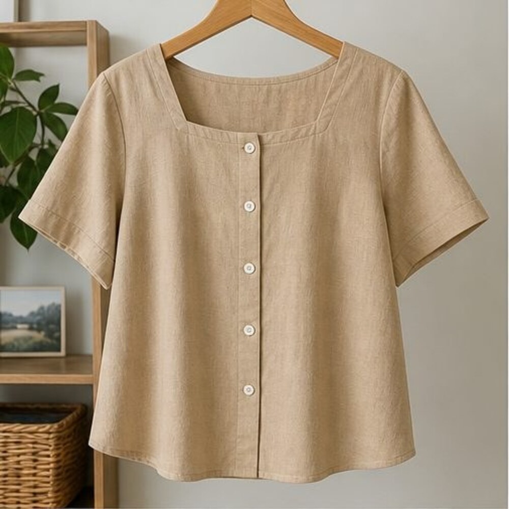 Camel Tunic Blouse